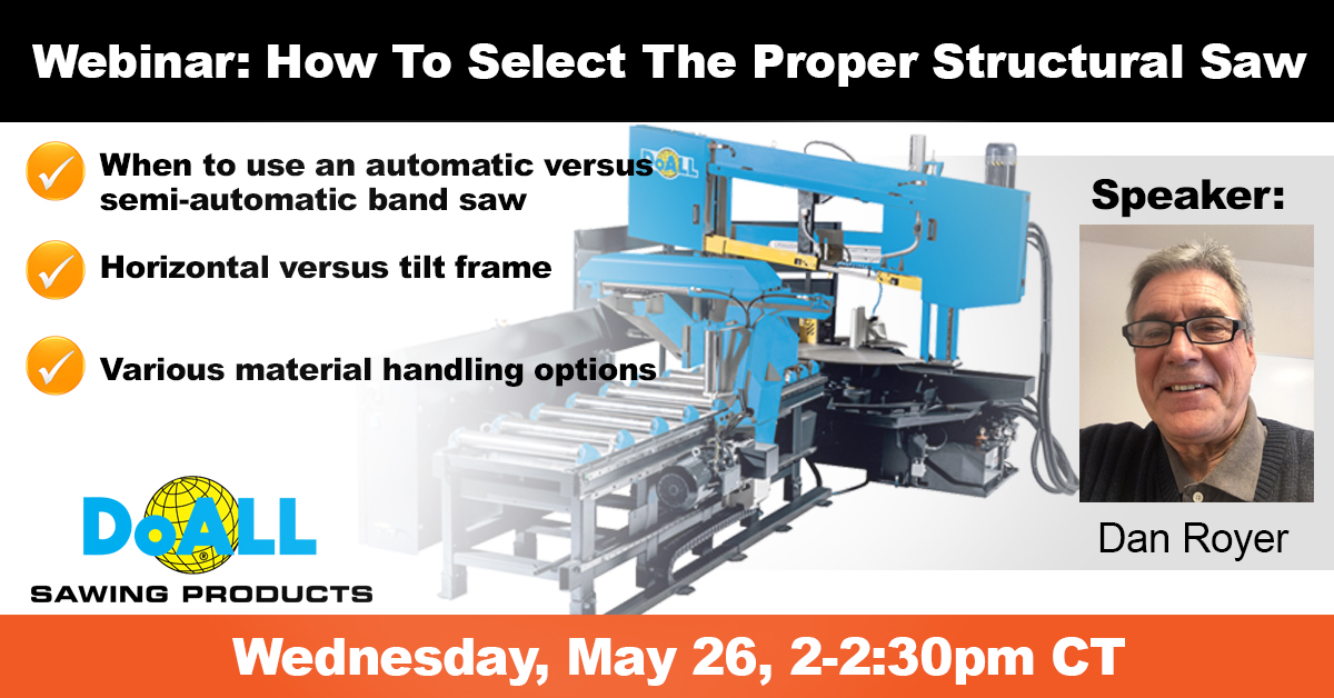 DoALL Webinar : How To Select The Proper Structural Saw